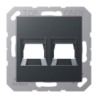 JUNG - Abdeckung f. MJ 2fach WE (AMP, Radiall)
