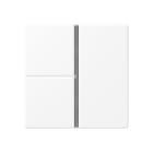JUNG - Tastensatz 3fach, F40, Serie A, schneeweiss matt