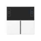 JUNG - Tastensatz 3fach, F40 Raumcontroller, Serie A, schneeweiss matt