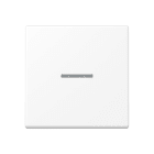 JUNG - Wippe 1fach mit Lichtleiter, Serie A, schneeweiss matt