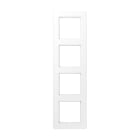 JUNG - Rahmen 4fach, Thermoplast lackiert, A FLOW, schneeweiss matt