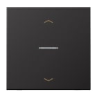 JUNG - Wippe mit Lichtleiter, Pfeilsymbole für KNX Taster 1fach, Alu lackiert, dark