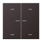 JUNG - Wippe mit Lichtleiter, Pfeilsymbole für KNX Taster 2fach, Alu lackiert, dark