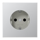JUNG - SCHUKO Steckdose, 16 A 250V ~, Schraubklemmen, Serie LS, Aluminium
