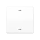 JUNG - Wippe, mit Pfeilsymbolen für KNX Taster 1fach, Duroplast, Serie AS, alpinweiss