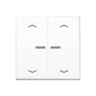 JUNG - Wippe mit Lichtleiter, mit Pfeilsymbolen für KNX Taster 2fach, Duroplast,