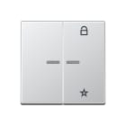 JUNG - eNet Funk-Steuertaste 2fach, Serie A, aluminium