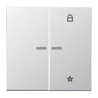 JUNG - eNet Funk-Steuertaste 2fach, Serie LS, Aluminium