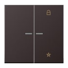 JUNG - eNet Funk-Steuertaste 2fach, Alu lackiert, Serie LS, dark (lackiertes Aluminium)