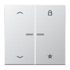 JUNG - eNet Funk-Steuertaste ''Pfeile'' 2fach, mit Pfeilsymbolen, Serie LS, Aluminium