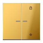 JUNG - eNet Funk-Steuertaste 2fach, Metall gold PVD-beschichtet, Serie LS, gold