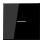 JUNG - Wippe mit Lichtleiter für KNX Taster 1fach, Duroplast, Serie LS, schwarz