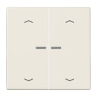 JUNG - Wippe mit Lichtleiter, mit Pfeilsymbolen für KNX Taster 2fach, Duroplast, weiss