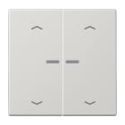 JUNG - Wippe mit Lichtleiter, Pfeilsymbole für KNX Taster 2fach, Duroplast, lichtgrau