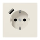 JUNG - SCHUKO Steckdose 16A 250V ~, mit USB-Ladegerät 1xTyp A, SAFETY+, Serie LS, weiss