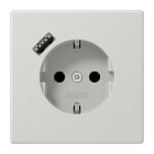 JUNG - SCHUKO Steckdose 16A 250V ~, mit USB-Ladegerät 1xTyp A, SAFETY+, lichtgrau