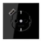 JUNG - SCHUKO Steckdose 16A 250V ~, mit USB-Ladegerät 1xTyp A, SAFETY+, schwarz