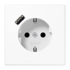 JUNG - SCHUKO Steckdose 16A 250V ~, mit USB-Ladegerät 1 x Typ A, SAFETY+, Serie LS,