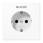 JUNG - SCHUKO Steckdose, 16 A 250V ~ EDV, Duroplast, Serie LS, alpinweiss