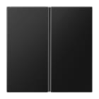 JUNG - Tastensatz 1fach, F40, Serie LS, graphitschwarz matt