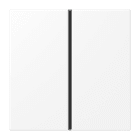 JUNG - Tastensatz 1fach, F40, Serie LS, schneeweiss matt