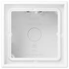 JUNG - Aufputz-Kappe 1fach, Serie LS, schneeweiss matt