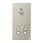 JUNG - Abdeckung 1fach, Shavers only, Serie LS, Edelstahl