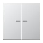 JUNG - Wippe mit Lichtleiter für KNX Taster 2fach, Serie LS, Aluminium
