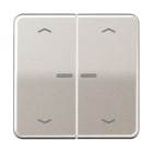 JUNG - Wippe mit Lichtleiter, mit Pfeilsymbolen für KNX Taster 2fach, Serie CD, platin
