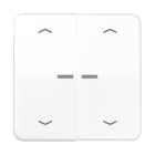 JUNG - Wippe mit Lichtleiter, mit Pfeilsymbolen für KNX Taster 2fach, Duroplast,