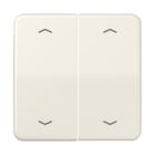 JUNG - Wippe, mit Pfeilsymbolen für KNX Taster, Duroplast, Serie CD, weiss