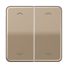 JUNG - Wippe, mit Pfeilsymbolen für KNX Taster, Serie CD, gold-bronze