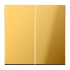 JUNG - Wippe für KNX Taster 2fach, Metall gold PVD-beschichtet, Serie LS, gold