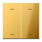 JUNG - Wippe, mit Pfeilsymbolen für KNX Taster 2fach, Metall gold PVD-beschichtet, gold