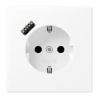 JUNG - SCHUKO Steckdose 16A 250V ~, mit USB-Ladegerät 1xTyp A, SAFETY+, schneeweiss