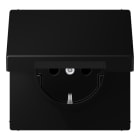 JUNG - SCHUKO Steckdose, 16A 250V ~, SAFETY+, Klappdeckel, graphitschwarz