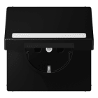 JUNG - SCHUKO Steckdose, 16A 250V ~, Schriftfeld, SAFETY+, Klappdeckel, graphit