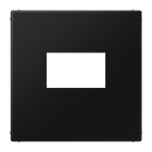 JUNG - Abdeckung für USB-Ladegerät, (gerastet), Serie LS, graphitschwarz matt