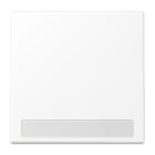 JUNG - Wippe 1fach, mit Schriftfeld, Serie LS, schneeweiss matt