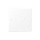 JUNG - Wippe 2fach, mit Pfeilsymbolen, Serie LS, schneeweiss matt