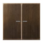 JUNG - Wippe mit Lichtleiter für KNX Taster 2fach, Messing, Serie LS, Messing antik