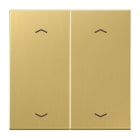 JUNG - Wippe, mit Pfeilsymbolen für KNX Taster 2fach, Messing, Messing classic