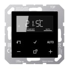 JUNG - Raumtemperaturregler mit Display Standard, Serie AS/A, schwarz