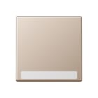 JUNG - Wippe 1fach, mit Schriftfeld, Thermoplast lackiert, Serie A, champagner
