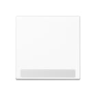 JUNG - Wippe 1fach, mit Schriftfeld, Thermoplast, Serie A, alpinweiss