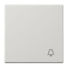 JUNG - Wippe 1fach, Symbol Klingel, Duroplast, Serie LS, lichtgrau