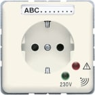 JUNG - SCHUKO Steckdose, 16A 250V ~, Funktionsanzeige, Überspannungsschutz, Schriftfeld