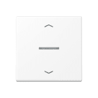JUNG - Wippe mit Lichtleiter, mit Pfeilsymbolen für KNX Taster 1fach, schneeweiss