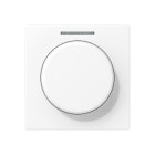 JUNG - Abdeckung mit Lichtleiter für KNX Drehsensor, Serie A, schneeweiss matt