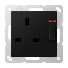 JUNG - Abschaltbare Steckdose mit Kontrollschalter, British Standard, 13A 250V ~